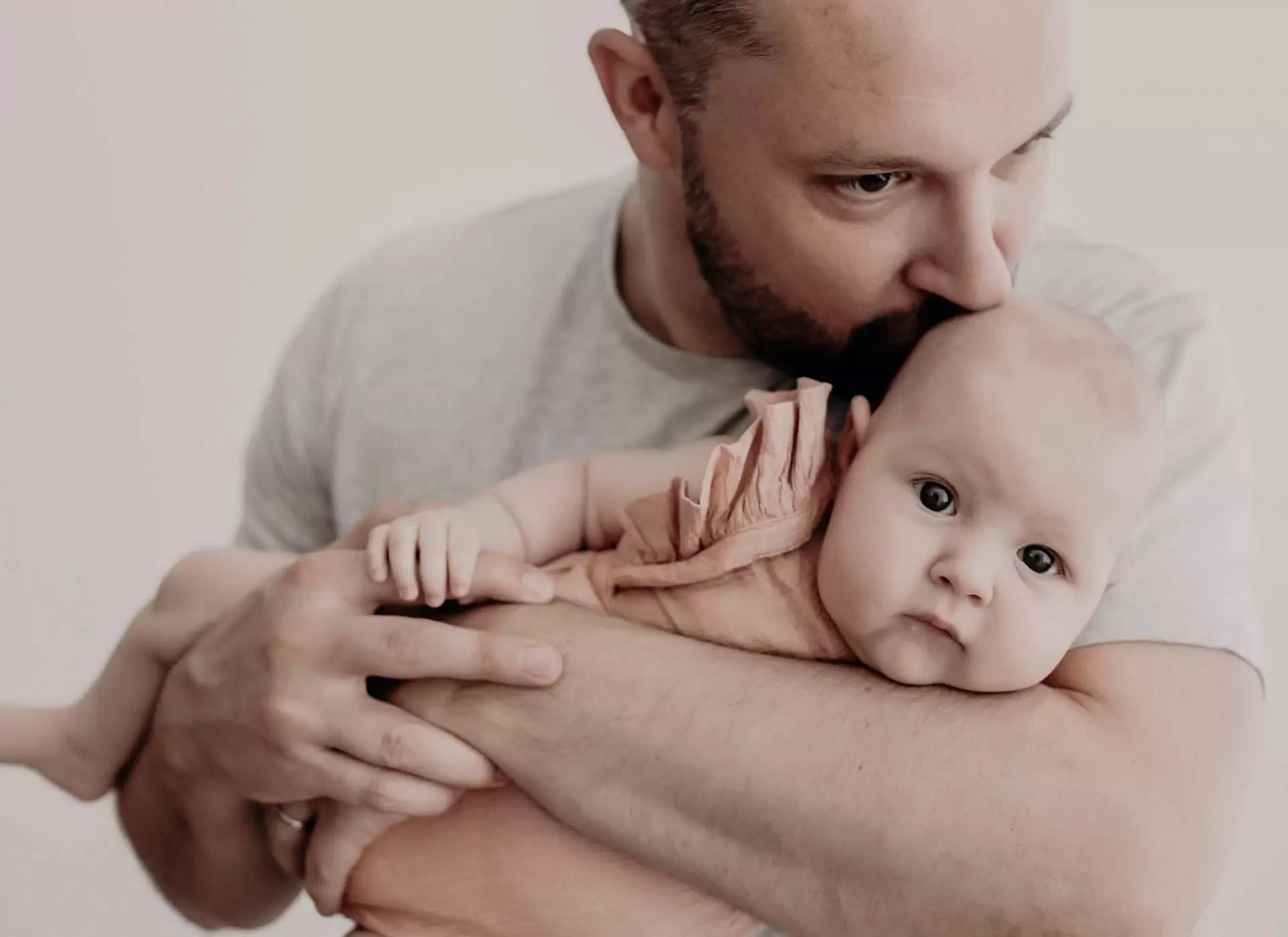 Baby and dad photography